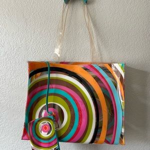 Tepper Jackson mod swirl tote